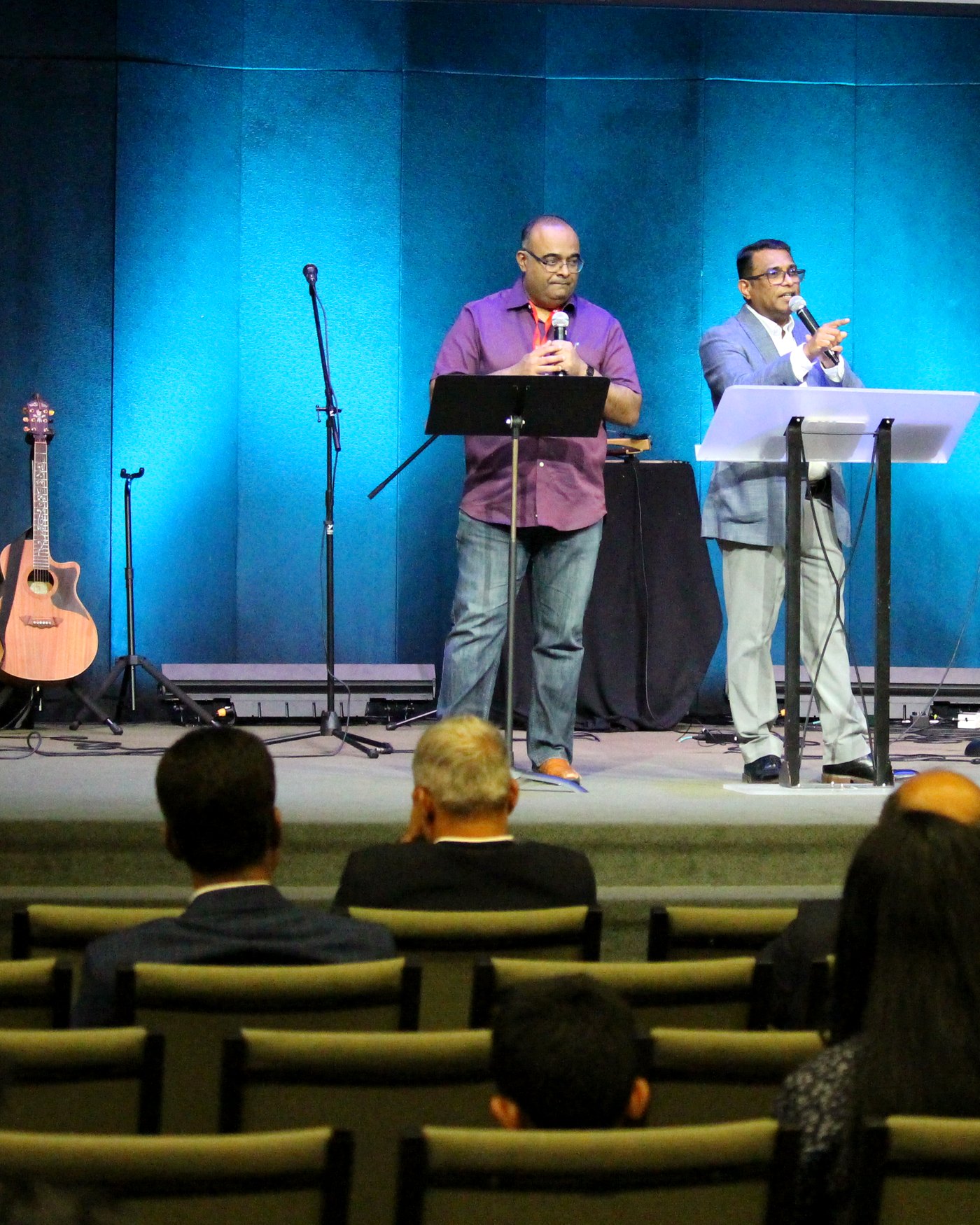 GROW Foundation ministry — speakers sharing the Word at a community gathering in Abbotsford BC